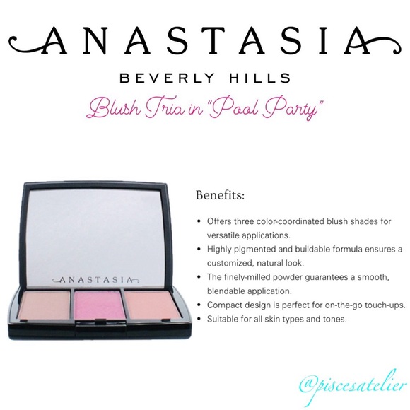 Anastasia Beverly Hills Pool Party Blush Trio, Full Size - Picture 6 of 13